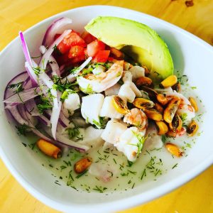 Ceviche Mixto (Pescado y Camarón)